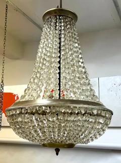  Maison Bagu s French Modern Neoclassical Cut Crystal Chandelier Attr to Maison Bagues 1930 - 4102716