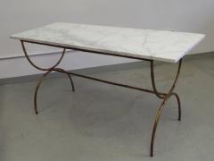  Maison Bagu s French Modern Neoclassical Gilt Iron Faux Bamboo Sofa Table Console Bagu s - 1707510