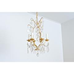  Maison Bagu s French Vintage Gilt Bronze Chandelier in the Style of Maison Bagu s - 4558250