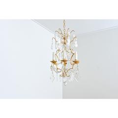  Maison Bagu s French Vintage Gilt Bronze Chandelier in the Style of Maison Bagu s - 4558253