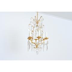  Maison Bagu s French Vintage Gilt Bronze Chandelier in the Style of Maison Bagu s - 4558254