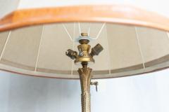  Maison Bagu s GILDED BRONZE PALM LEAF FLOOR LAMP ON TRIPOD BASE BY MAISON BAGU S - 3022418