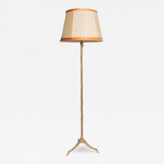  Maison Bagu s GILDED BRONZE PALM LEAF FLOOR LAMP ON TRIPOD BASE BY MAISON BAGU S - 3025079