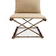  Maison Bagu s Golden Bamboo Bench with Cushion by Maison Bagu s 1960s - 4106513