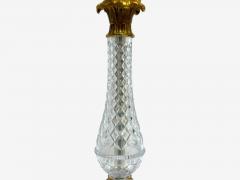  Maison Bagu s Hollywood Regency Cut Crystal Gilt Brass Candelabras France 1930s - 4217650
