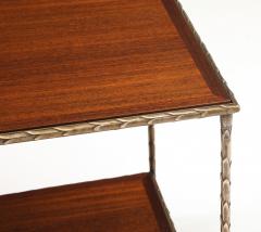  Maison Bagu s Maison Bagu s Attibuted Two Tier Bronze Large side Table - 4227766