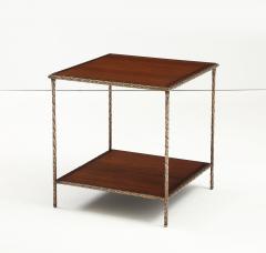  Maison Bagu s Maison Bagu s Attibuted Two Tier Bronze Large side Table - 4227768