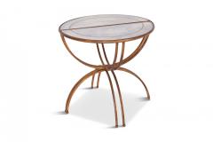  Maison Bagu s Maison Bagu s Demi Lune Sidetables with Mirrored Glass Tops 1950s - 845477