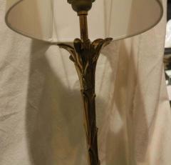  Maison Bagu s Maison Bagu s Lamp Signed Gilt Bronze with Palm Decor - 2496114