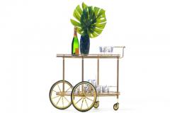  Maison Bagu s Maison Bagu s Style Neoclassical Brass Bar Cart circa 1970 - 2014341