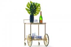  Maison Bagu s Maison Bagu s Style Neoclassical Brass Bar Cart circa 1970 - 2014344