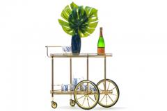  Maison Bagu s Maison Bagu s Style Neoclassical Brass Bar Cart circa 1970 - 2014346