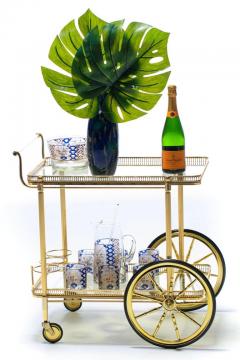  Maison Bagu s Maison Bagu s Style Neoclassical Brass Bar Cart circa 1970 - 2014367