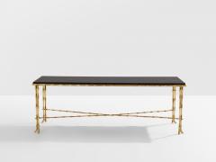  Maison Bagu s Maison Bagu s bamboo brass Chinese lacquered coffee table 1950s - 4251987