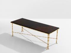  Maison Bagu s Maison Bagu s bamboo brass Chinese lacquered coffee table 1950s - 4251988