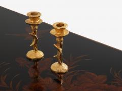  Maison Bagu s Maison Bagu s bamboo brass Chinese lacquered coffee table 1950s - 4251994