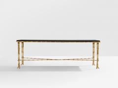  Maison Bagu s Maison Bagu s bamboo brass Chinese lacquered coffee table 1950s - 4251996
