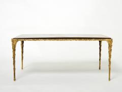  Maison Bagu s Maison Bagu s bamboo bronze Chinese lacquered coffee table 1960s - 2717763
