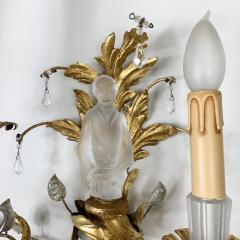  Maison Bagu s Maison Bague s Chinoiserie Wall Sconce 1950 s France - 3036855
