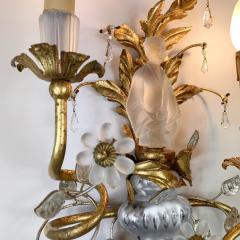  Maison Bagu s Maison Bague s Chinoiserie Wall Sconce 1950 s France - 3036860