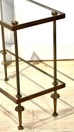  Maison Bagu s Maison Bagues 2 tiers gold bronze and glass coffee or side tables - 2677727
