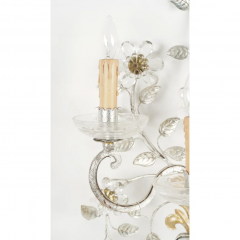  Maison Bagu s Maison Bagues Crystal Rock Crystal Three Light Sconce - 4107619