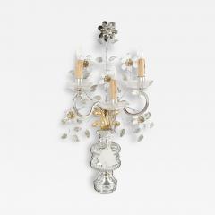  Maison Bagu s Maison Bagues Crystal Rock Crystal Three Light Sconce - 4110071