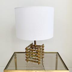  Maison Bagu s Maison Bagues Faux Bamboo Table Lamp 1950s - 3030961
