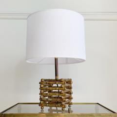  Maison Bagu s Maison Bagues Faux Bamboo Table Lamp 1950s - 3030962