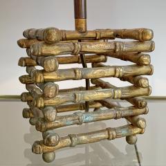  Maison Bagu s Maison Bagues Faux Bamboo Table Lamp 1950s - 3030970