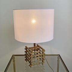  Maison Bagu s Maison Bagues Faux Bamboo Table Lamp 1950s - 3030971