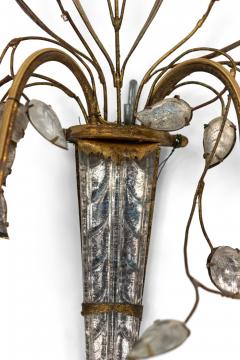 Maison Bagu s Maison Bagues French Mid Century Gilt Branch Wall Sconces - 1440238