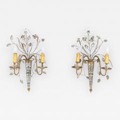  Maison Bagu s Maison Bagues French Mid Century Gilt Branch Wall Sconces - 1444967