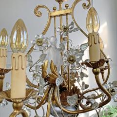  Maison Bagu s Maison Bagues Gilt Crystal Chinoiserie Chandelier - 3036889