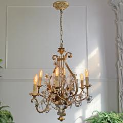  Maison Bagu s Maison Bagues Gilt Crystal Chinoiserie Chandelier - 3036894