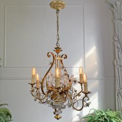  Maison Bagu s Maison Bagues Gilt Crystal Chinoiserie Chandelier - 3036895