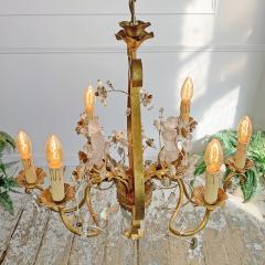  Maison Bagu s Maison Bagues Gilt Crystal Chinoiserie Chandelier - 3036897