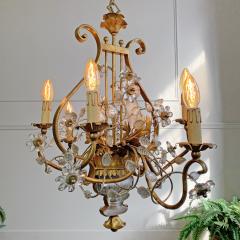  Maison Bagu s Maison Bagues Gilt Crystal Chinoiserie Chandelier - 3036898