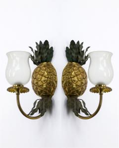  Maison Bagu s Maison Bagues Gold Bronze Pineapple Pair of Sconces - 893064