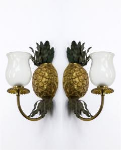  Maison Bagu s Maison Bagues Gold Bronze Pineapple Pair of Sconces - 893064