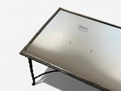  Maison Bagu s Maison Bagues Style Bronze Mirror Faux Bois Coffee Table France 1940s - 4392125