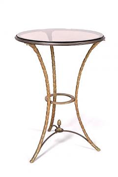  Maison Bagu s Maison Bagues gold bronze side table with a beautiful chiselling work - 1459929