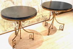  Maison Bagu s Maison Bagues pair of gold leaf wrought iron coffee table - 2562280