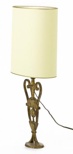  Maison Bagu s Maison Bagues small refined rare pair of gold leaf wrought iron lamps - 872240