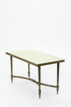  Maison Bagu s Maison Bagues superb gold bronze coffee table with parchment top - 828855