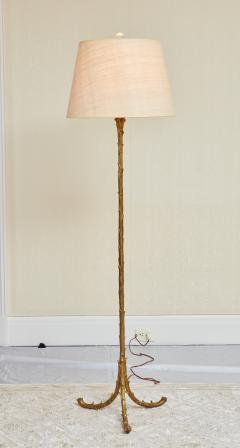  Maison Bagu s Matched Pair of French Art Deco Gilt Bronze Floor Lamps by Maison Bagues - 3716202