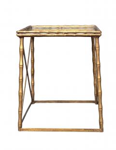  Maison Bagu s Mid Century Brass And Mirror Low Table - 4524395
