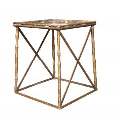  Maison Bagu s Mid Century Brass And Mirror Low Table - 4524419