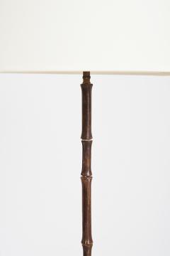  Maison Bagu s Midcentury Bronze Bamboo Floor Lamp - 1848149