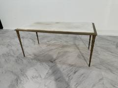  Maison Bagu s Midcentury Maison Bagues French Bronze Coffee Table 1970s - 3581974